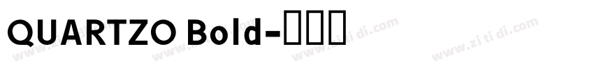 QUARTZO Bold字体转换